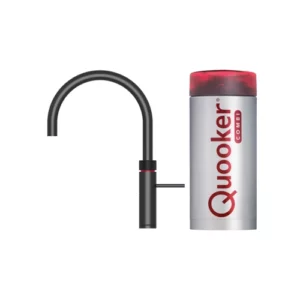 Quooker Fusion Round Zwart Combi+ kokend water kraan