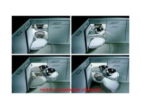 Draaikorven le Mans deur 60 cm links