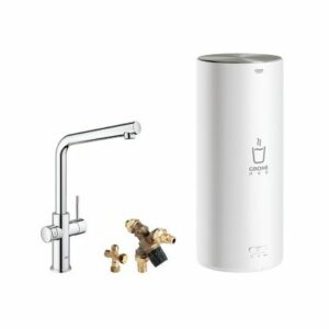 GROHE Red Duo 3 in 1 Keukenmengkraan en single boiler 30324 supersteel
