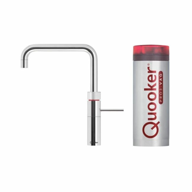 Quooker Fusion PRO3-VAQ Square Steel 3 in 1