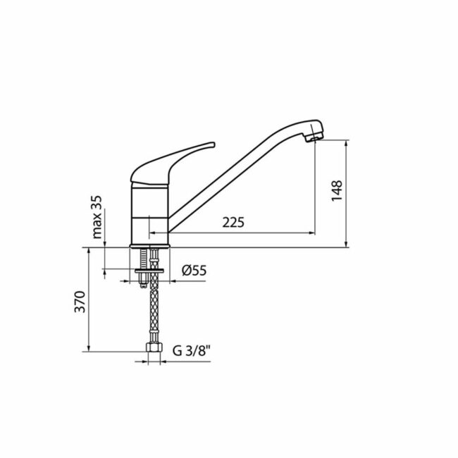 Reginox Amazon keukenkraan Chroom R22825