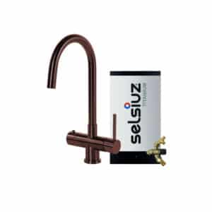Selsiuz Round Copper met Titanium Combi Extra boiler