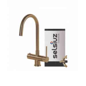 Selsiuz Round Gold met Titanium Combi Extra boiler