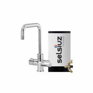 Selsiuz Haaks Chroom met Titanium Combi Extra boiler